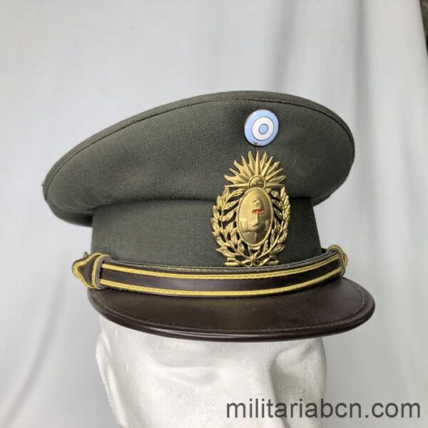 Argentina. Gorra de plato de Suboficial del Ejército de Tierra. Gorra argentina