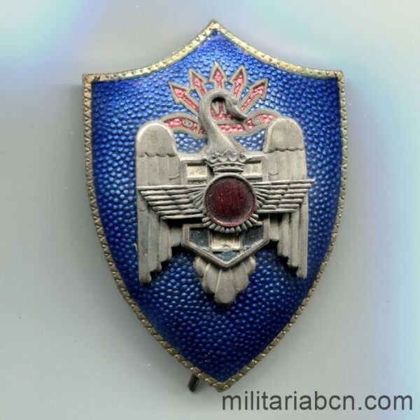 Placa de las Milicias Universitarias. Ejército del Aire. Época de Franco.