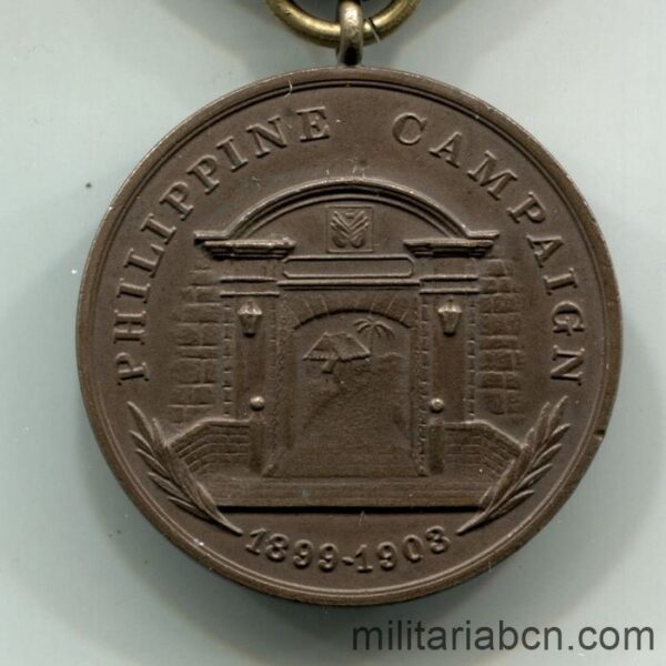 Estados Unidos. Medalla de la Campaña de Filipinas. Cinta de reemplazo de los años 40. Sin numerar.