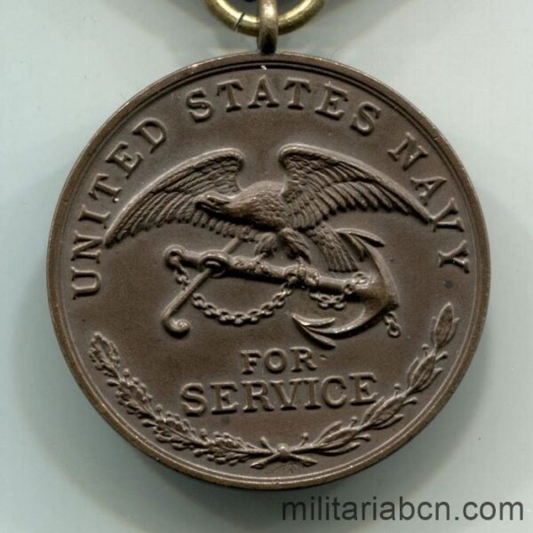 Estados Unidos. Medalla de la Campaña de Filipinas. Cinta de reemplazo de los años 40. Sin numerar.  cinta reverso