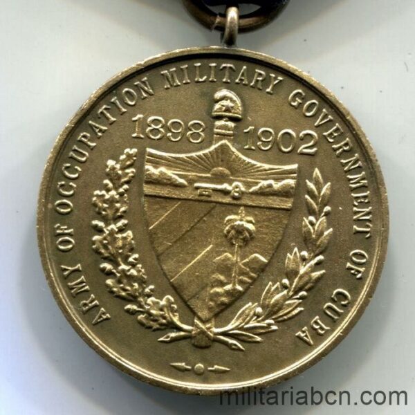 Estados Unidos. Medalla del Ejército de la Ocupación de Cuba . Numerada #9029.