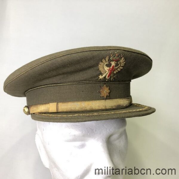 España. Gorra de Comandante del Ejército de Tierra. Modelo 1943.