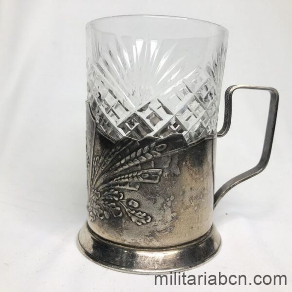 USSR Soviet Union. Cup holder. Allegory of the Soviet Space Project