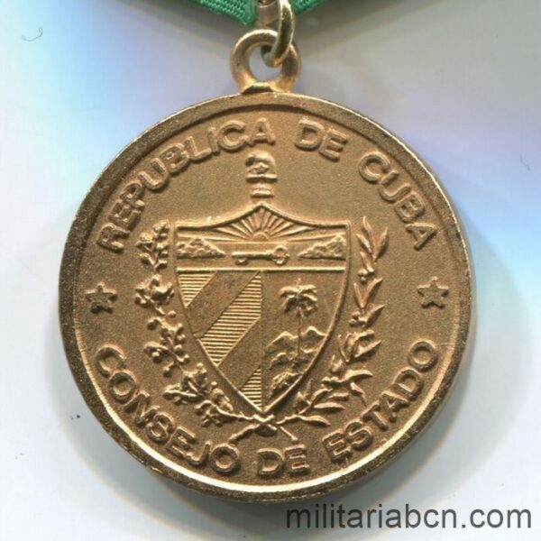 Cuba. Medalla por la Protección de las Fronteras. reverso