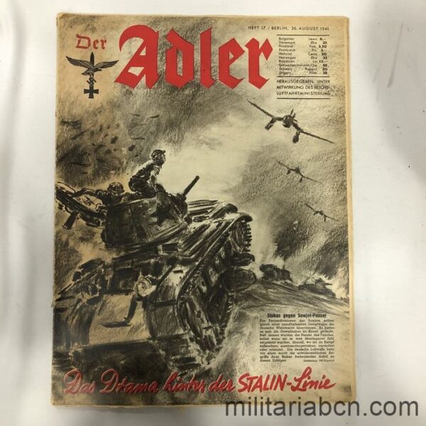 revista alemana aviacion der adler segunda guerra mundial