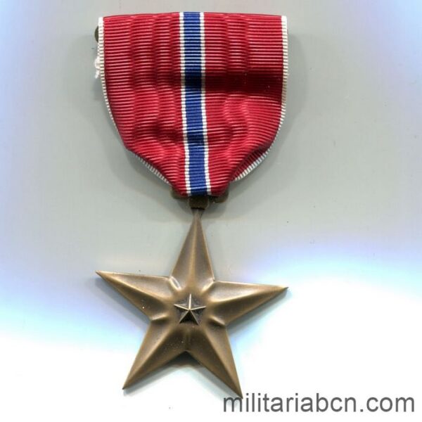 USA. Estrella de Bronce de la Segunda Guerra Mundial.  cinta