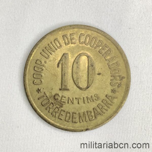 moneda guerra civil española 10 céntimos