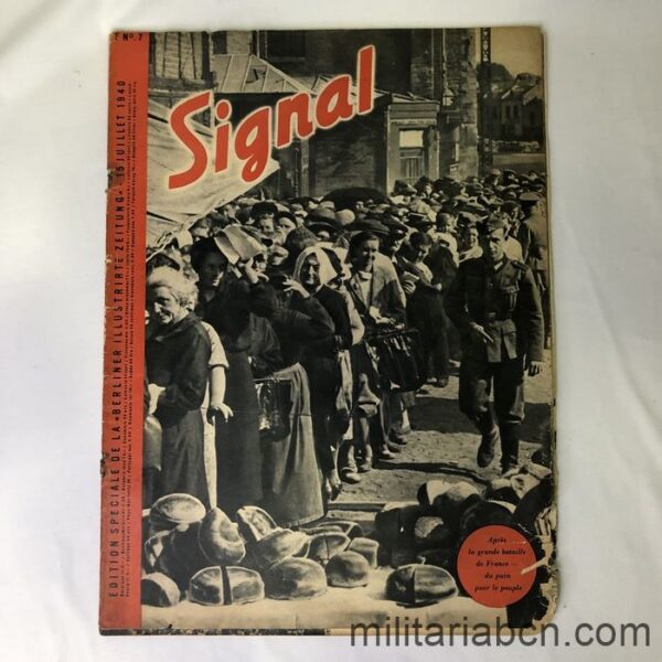 Alemania III Reich. Segunda Guerra Mundial. Revista Signal. nº 7  1940. Texto en francés