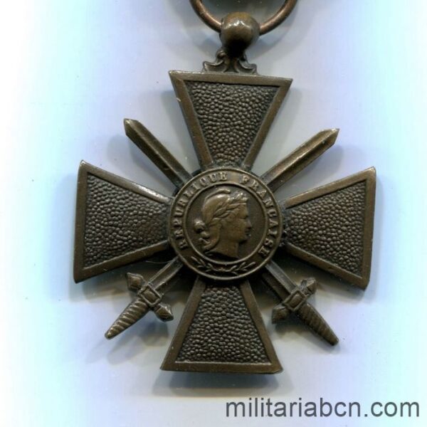 medalla francia cruz guerra mundial