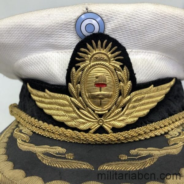 Argentina. Air Force Commodore visor Cap. Argentine aviation cap.