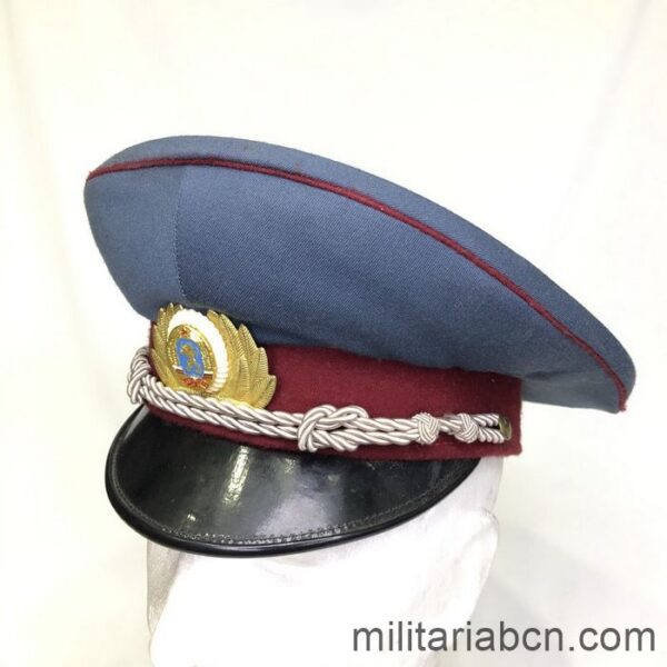 República Popular de Bulgaria. Gorra de plato de Oficial de Policía.
