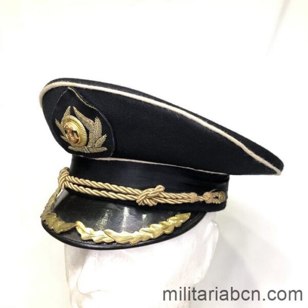 República de Bulgaria. Gorra de Oficial de la Marina búlgara. Modelo de Invierno.