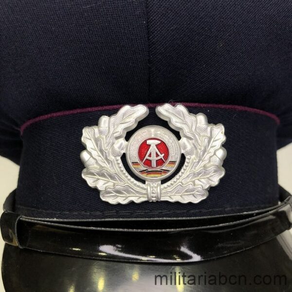 DDR. German Democratic Republic. Brandschutzpolizei visor cap. Fire Police.