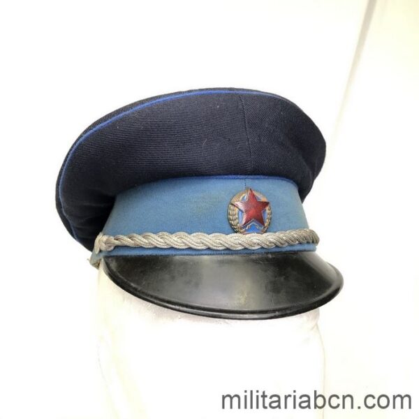 República Popular de Hungría. Gorra de plato de Oficial de la Policía o Milicia.