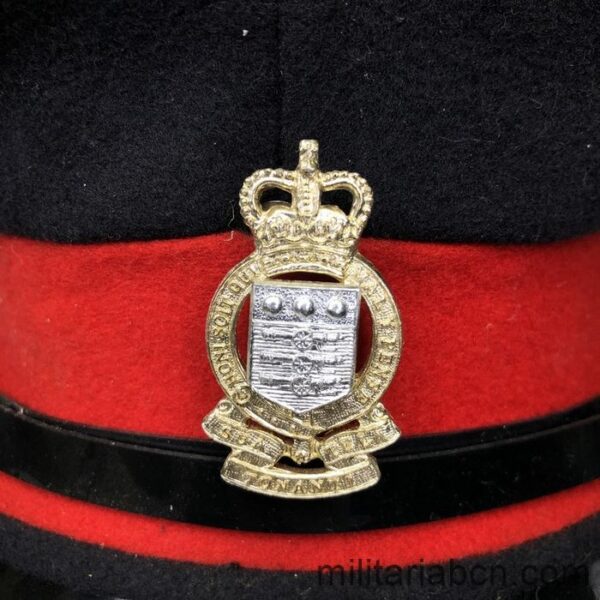 Reino Unido. Gorra de plato del Royal Army Ordnance Corps. Época Elisabeth II.