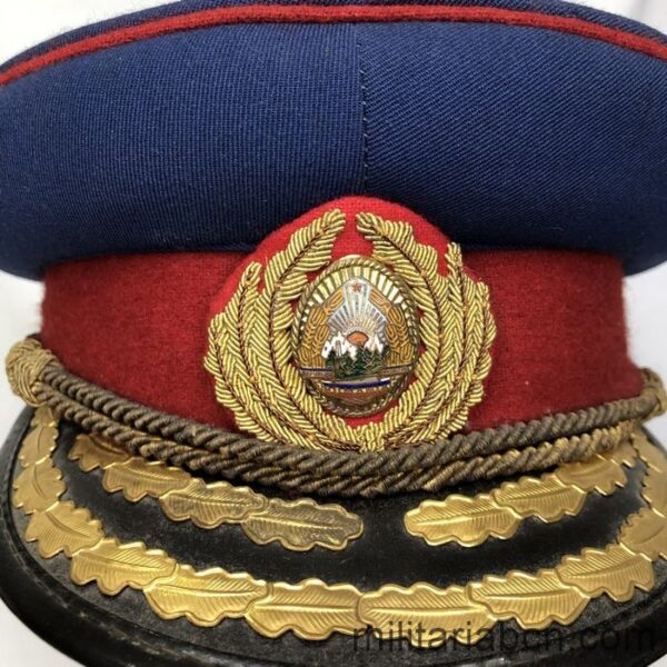 Romanian Socialist Republic. Infantry General's peaked cap. General's cap.