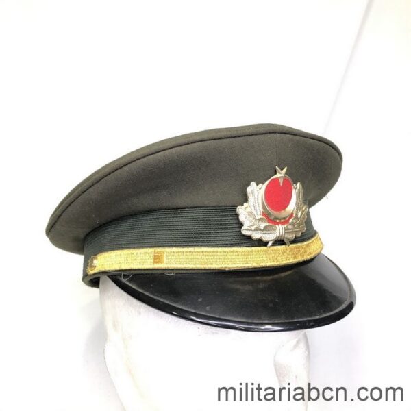 Turquía. Gorra de plato de Oficial del Ejército de Tierra.