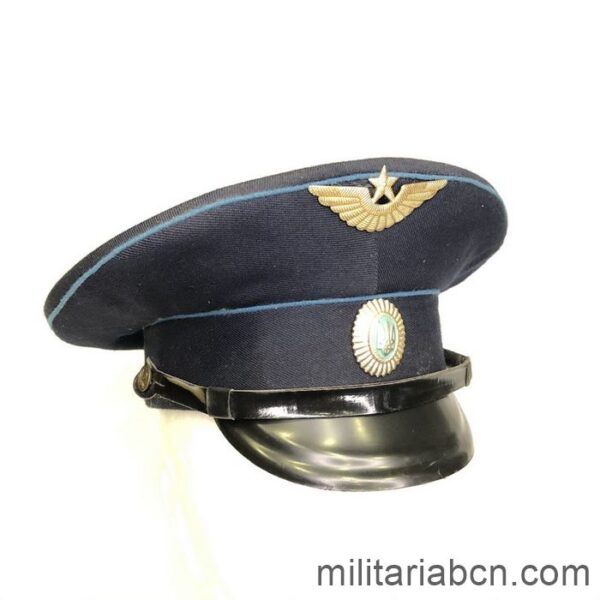 Ucrania. Gorra de plato de la Fuerza Aérea o Aviación Ucraniana.
