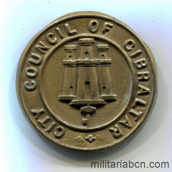 UK. City Council of Gibraltar cap badge. George VI period. British badge