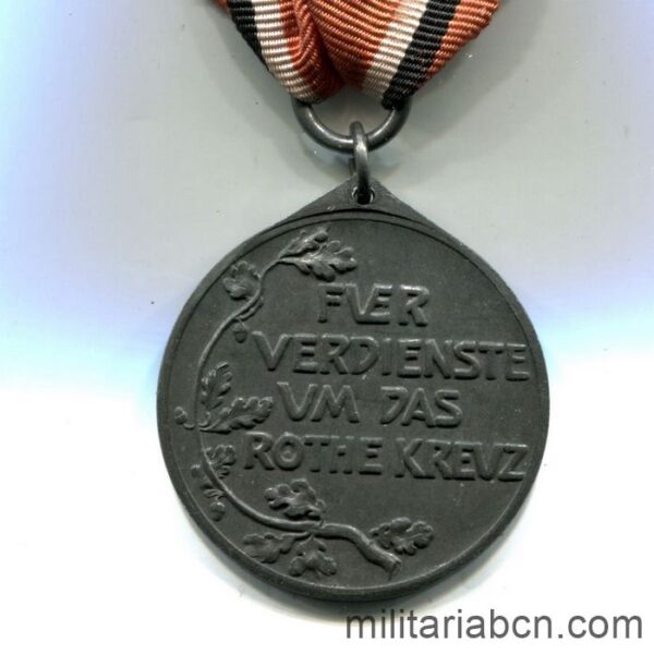 Prusia. Medalla de la Cruz Roja de 3ª Clase. Preussen Rot-Kreuz-Medaille 3.Klasse. reverso