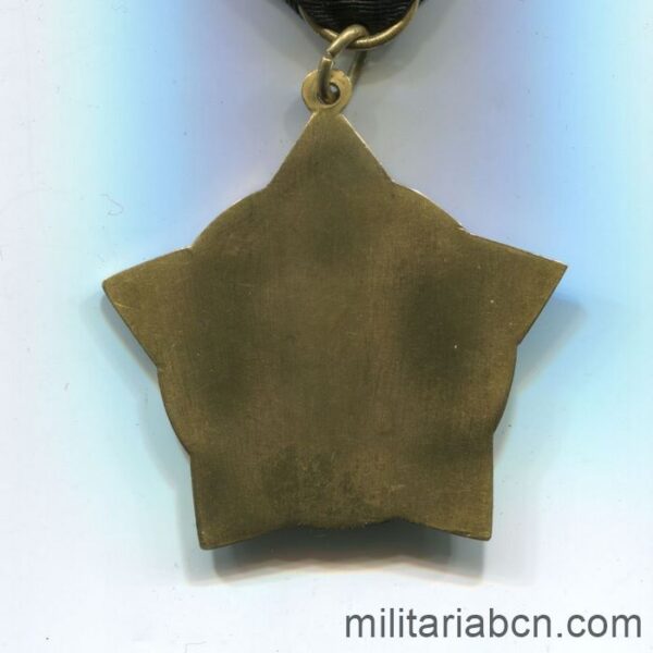 Masonería. Medalla Masónica española del Gran Oriente de España 1855. La Verdadera Iniciación de Barcelona reverso