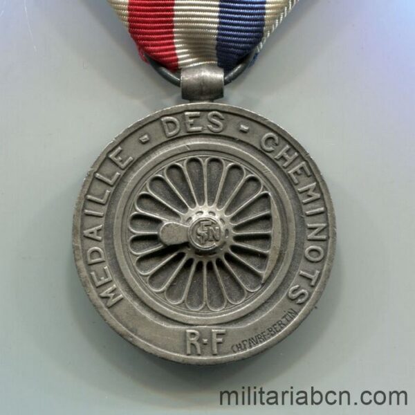 medalla ferroviarios tren francia
