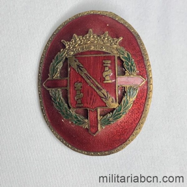 Insignia o placa de Destino del Regimiento de la Guardia de S. E. el general Franco