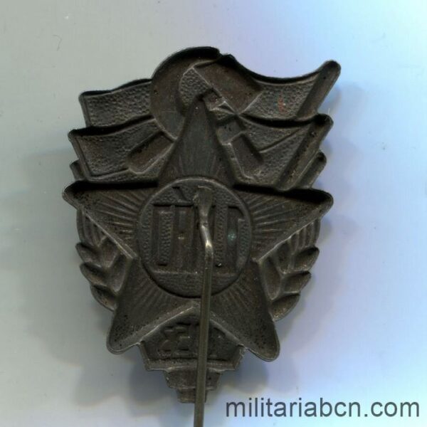 Czechoslovak Socialist Republic. Lapel pin from May 1, 1953. reverse