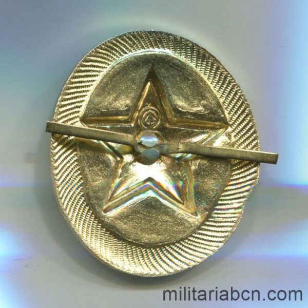 USSR Soviet Union. Marines cap badge. Soviet insignia reverse