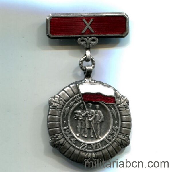 People's Republic of Poland. 10th Anniversary Medal of the People's Republic 1944-1954