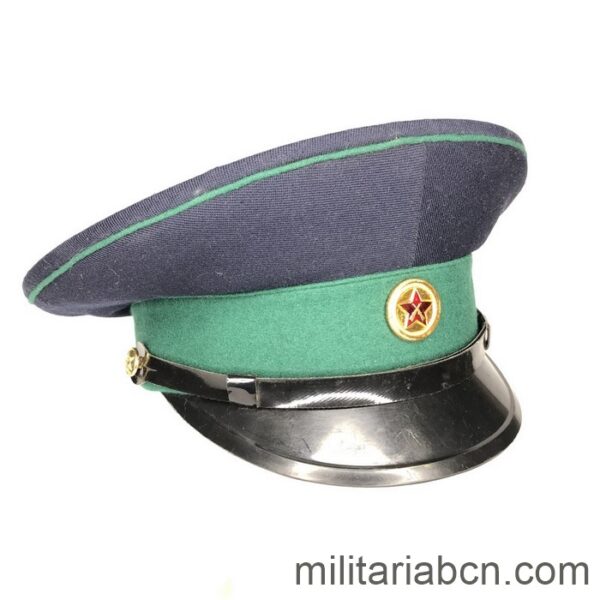 Gorra de plato de Tropa de la Guardia Motorizada VOKhR, ВОХР (ВОЕНИЗИРОВАННАЯ ОХРАНА)