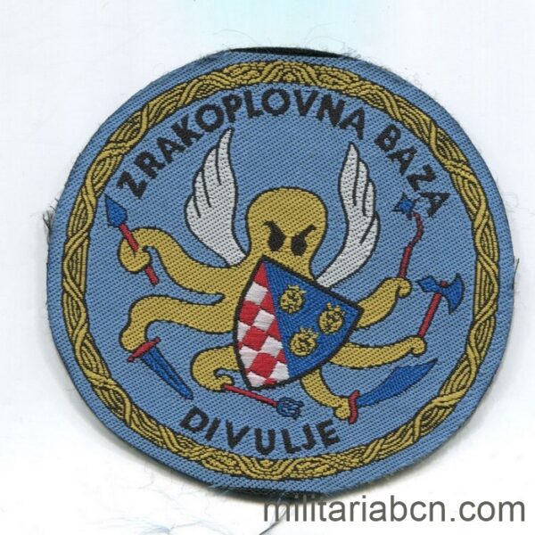 Balkan War. Croatia. Patcha of the 95th Croatian Air Base in Split-Divulje. 1993.