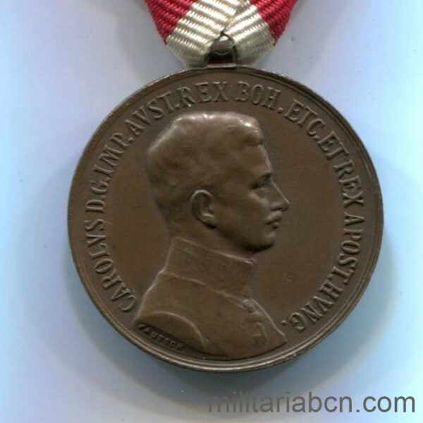 Austria. Medal of Bravery. 1916-1918. Karl I. Bronze.