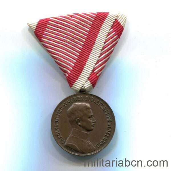 Austria. Medalla de la Bravura. 1916-1918. Karl I. Bronce.