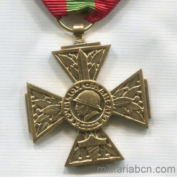 francia medalla francesa segunda guerra mundial cruz combatientes 1939 1945