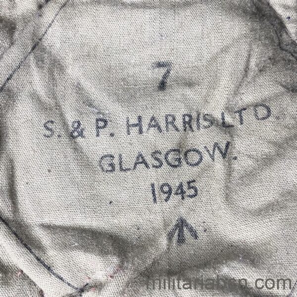 Reino Unido. Boina del Ayrshire Earl of Carrick's Own Yeomanry. 2ª Guerra Mundial. Marcada S&P Harris LTD.  Glasgow 1945