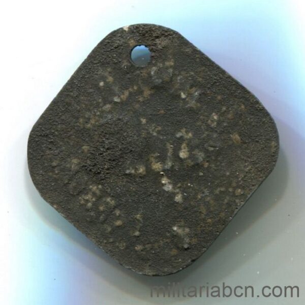 Dog tag model 1937. Number 989/685. Soviet dog tag awarded for freedom of movement outside the military base.