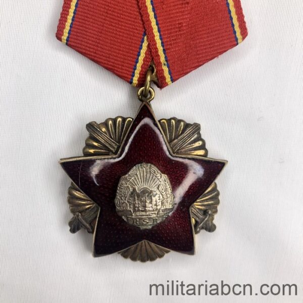República Popular de Rumanía. Orden de Defensa de la Patria. 3ª Clase. 1er Modelo.