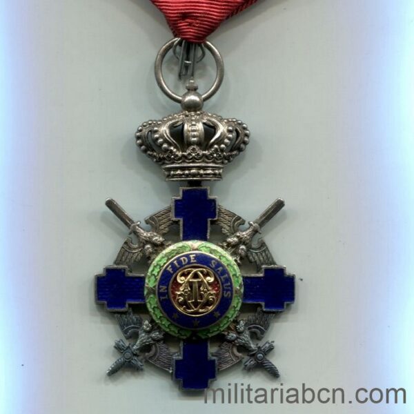 Rumanía. Cruz de Caballero de la Orden de la Estrella de Rumanía. 2º Modelo. 1932.