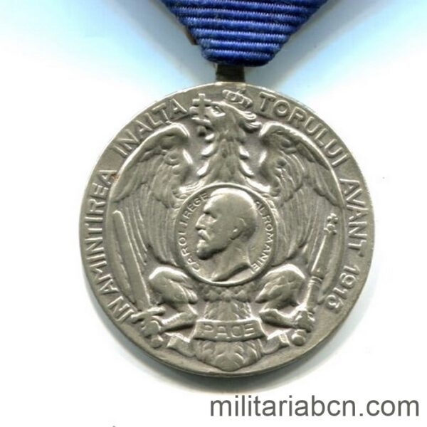 Rumanía. Medalla de las Guerras Balcánicas. 1913. Plata