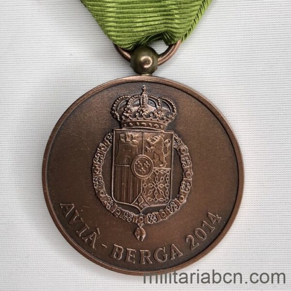 Medalla del II Simposio de Historia del Carlismo en Avià y Berga reverso