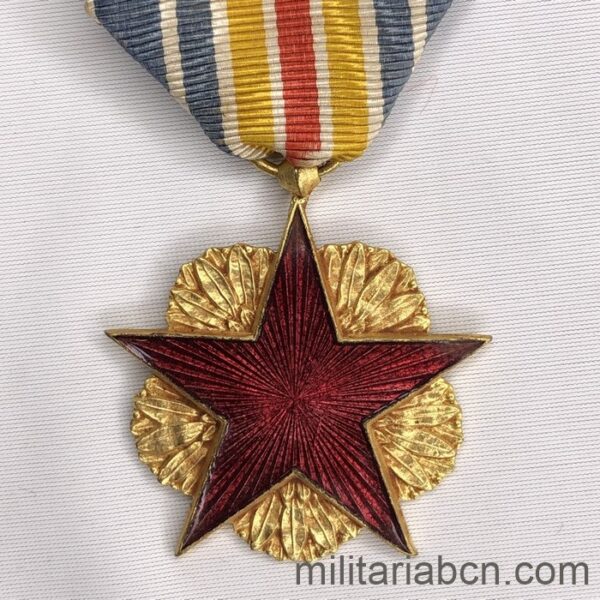 Francia. Medalla de los Herido de Guerra. Médaille des blessés de guerre. 1914-198. 1939-1945. Medalla de la Primera Guerra Mundial. Medalla de la Segunda Guerra Mundial