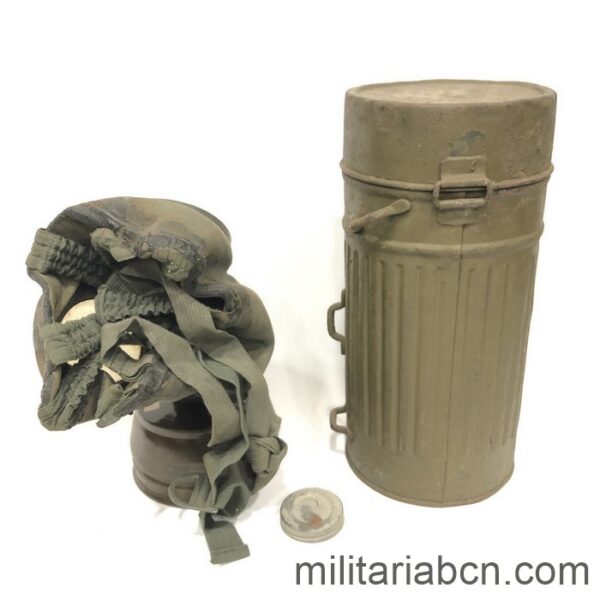 German-made M30 gas mask with Spanish filter.