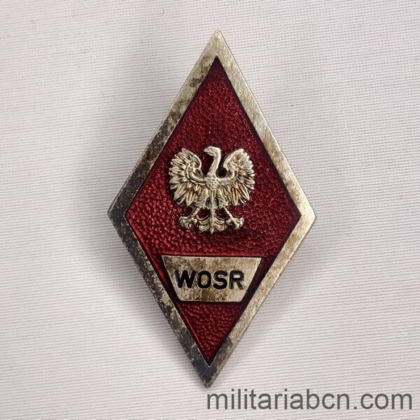 People's Republic of Poland. Military Academy Badge. School of Radio Engineering. Odznaka Wyższej Oficerskiej Szkoły Radiotechnicznej.