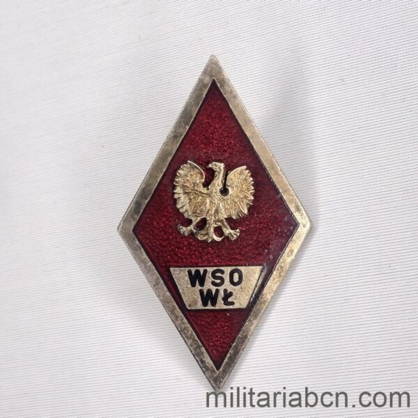 People's Republic of Poland. Military Academy Badge. College of Communications Officers