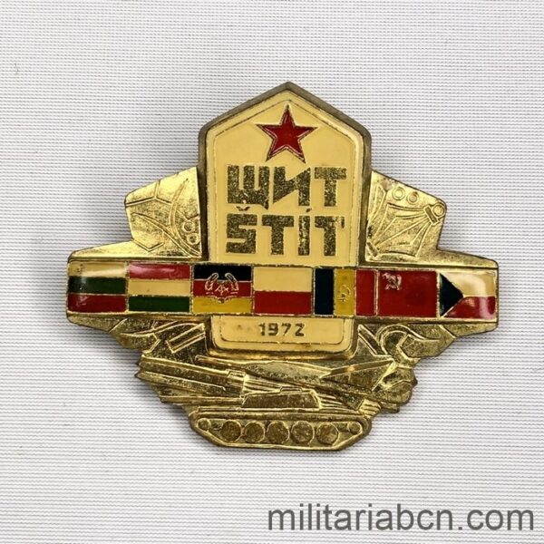 Czechoslovak Socialist Republic. 1972 Warsaw Pact Military Exercises badge.