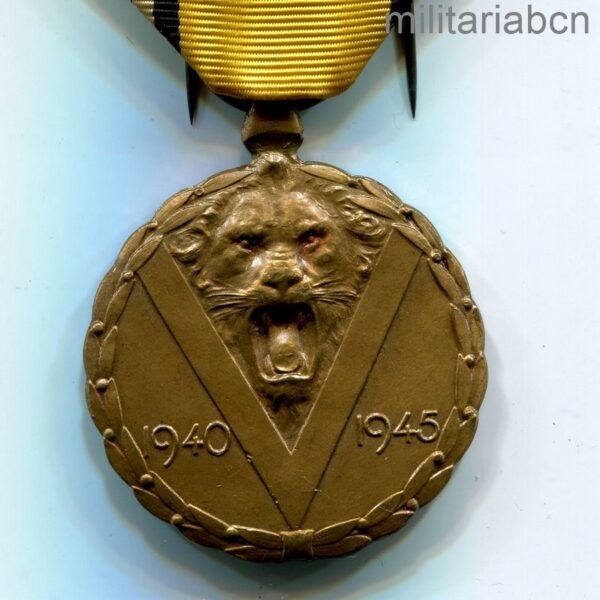 Bélgica. Medalla belga Conmemorativa de la Segunda Guerra Mundial. 1939-1945.