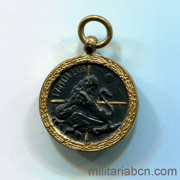 Miniatura de la Medalla de la Campaña 1936-1939. 19'50 mm. Años 40. Medalla de la Guerra Civil. Militaria Barcelona