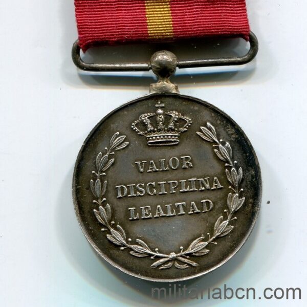 Medalla de la Guerra Civil de 1873-1874. reverso