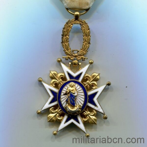 Cruz de Caballero de la Orden de Carlos III. Período Alfonso XII.